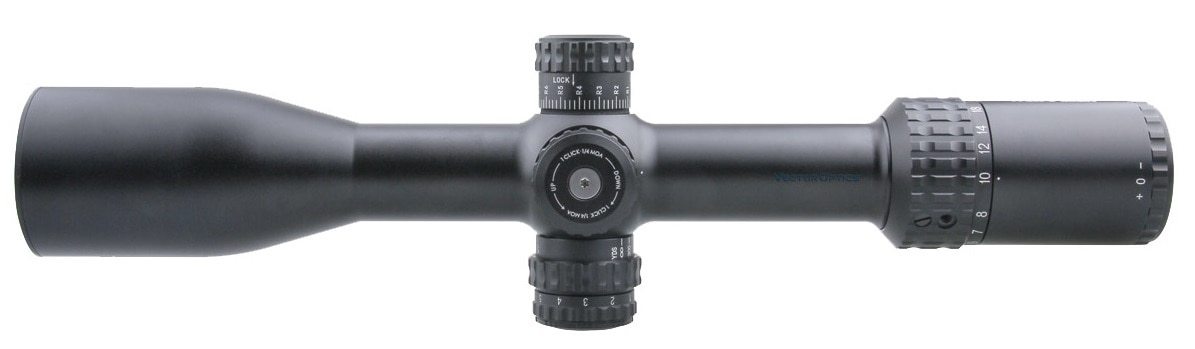 Optics Aston 3-18x44 Tactical riflescope showcasing its sleek design and advanced features for precision shooting.